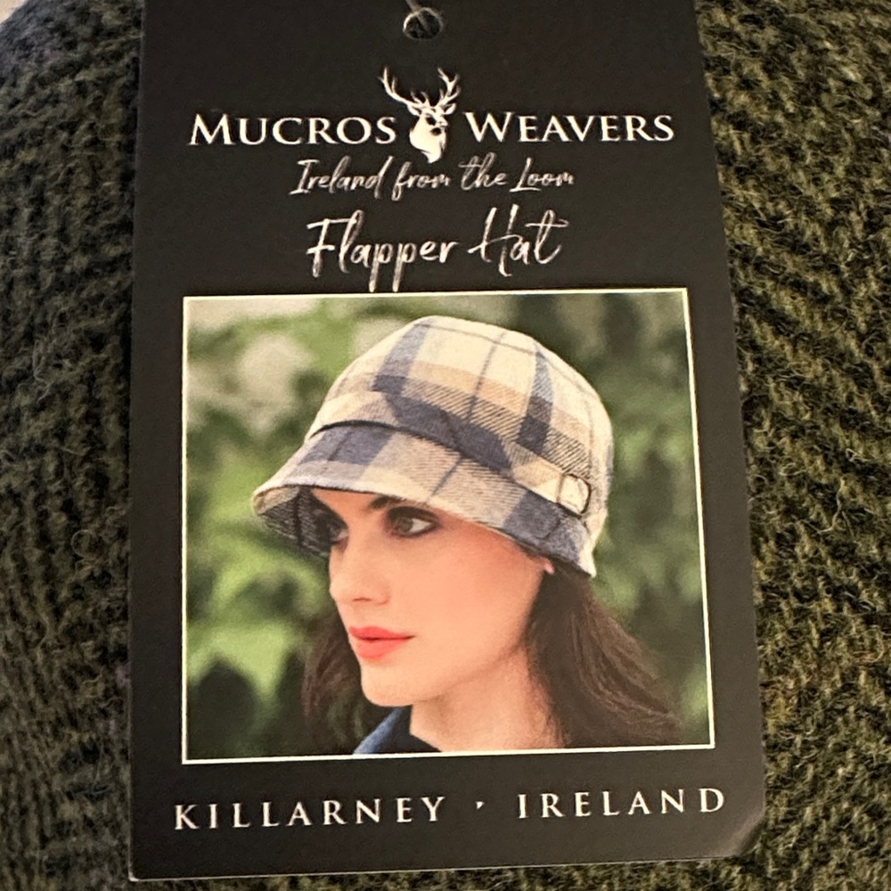 Weavers Forest Green Herringbone Cap - Picture 5 of 6